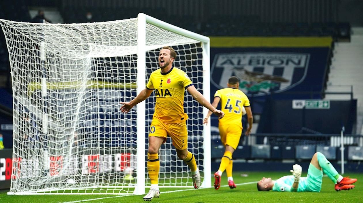 Harry Keane celebra el gol del triunfo. 
