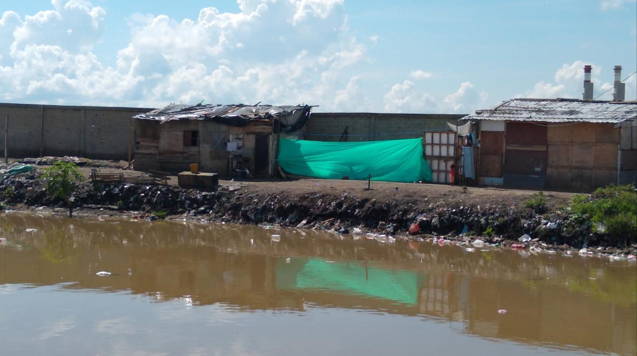 Lugar donde fue asesinado el hombre.