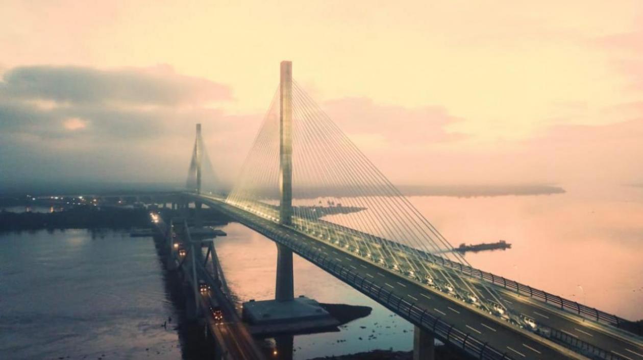 El nuevo puente Pumarejo.