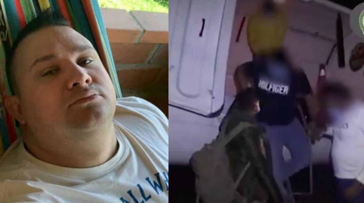 'Willy Meleán' y tres de los capturados.