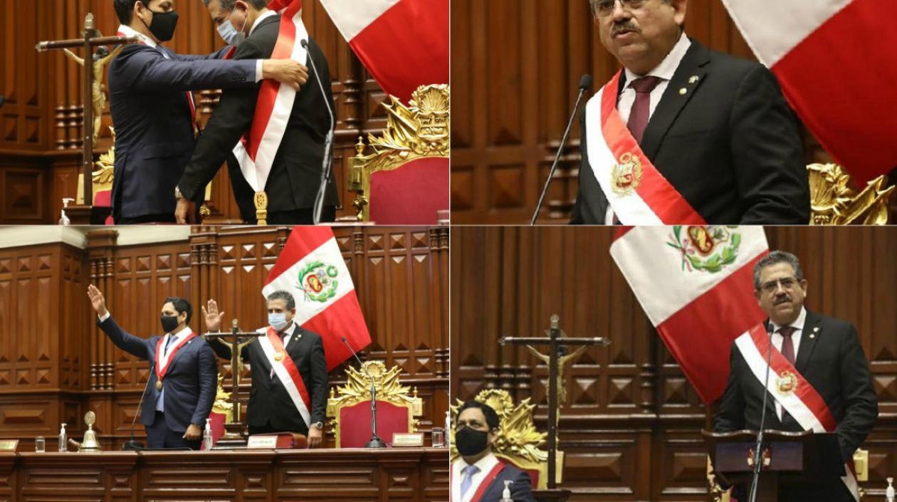 Manuel Merino se posesionó como presidente de Perú.