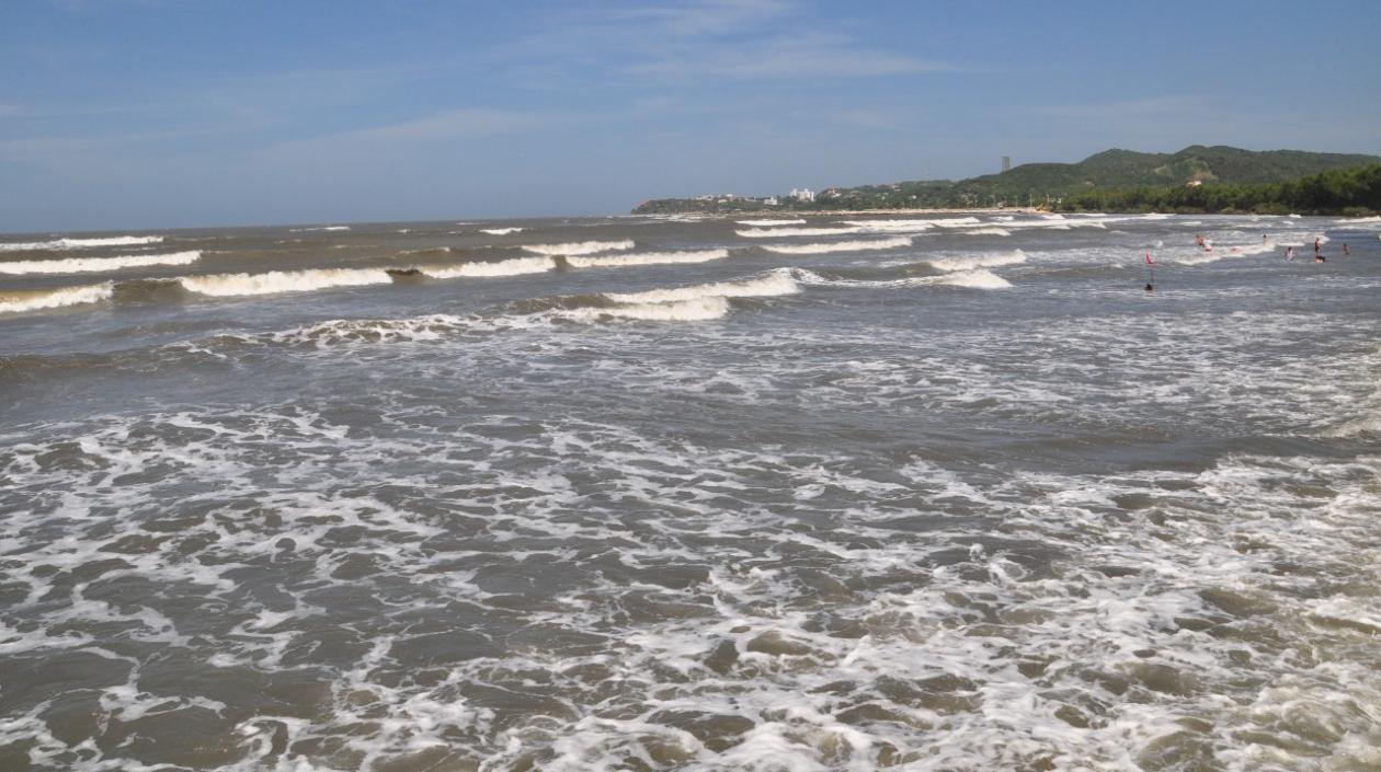 La playa donde se estaban bañando.