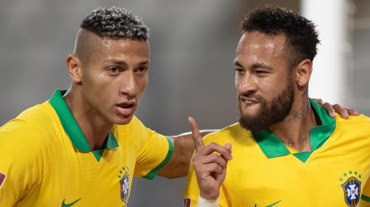 Richarlison y Neymar. 