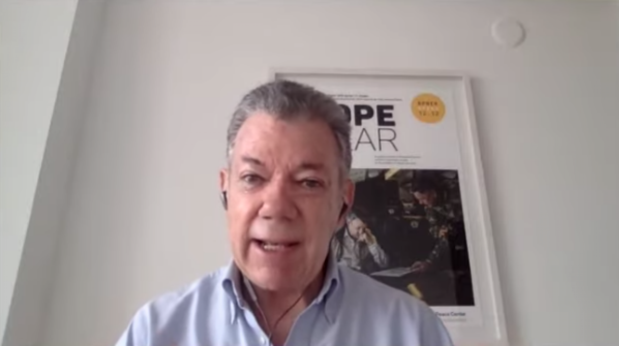 El expresidente Juan Manuel Santos.