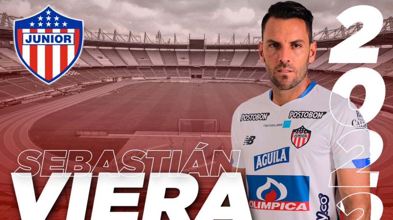 Sebastián Viera, arquero y capitán de Junior. 