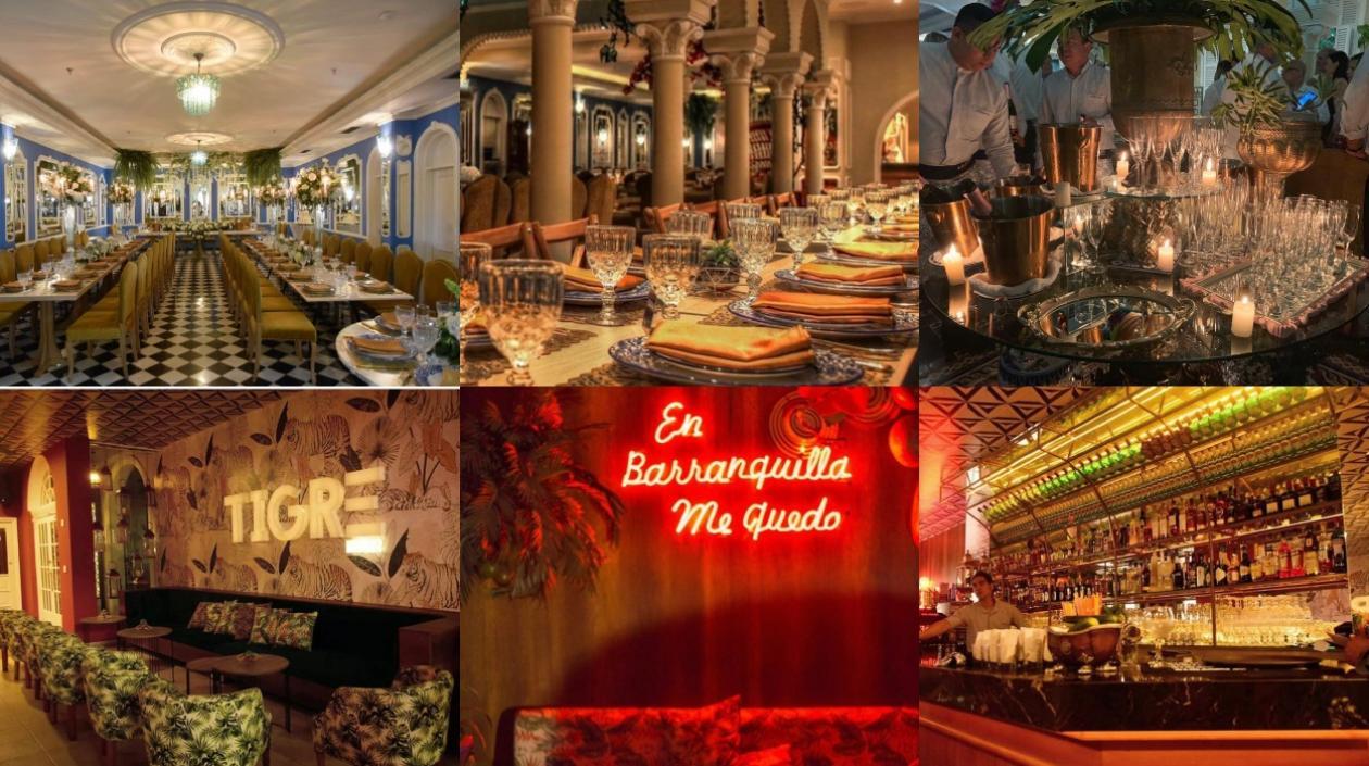 Imágenes del restaurante y del Tigre Bar.