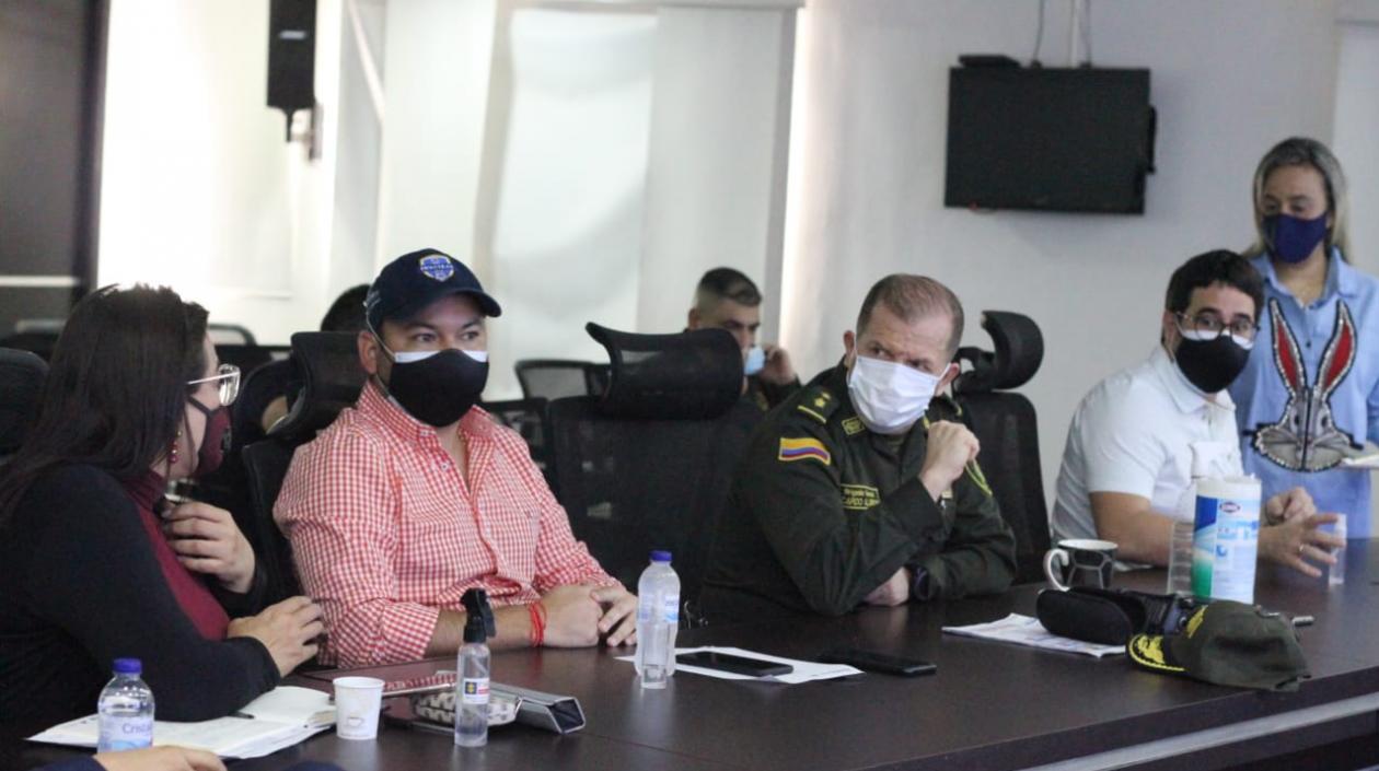 Consejo de Seguridad con ls autoridades de Barranquilla. 
