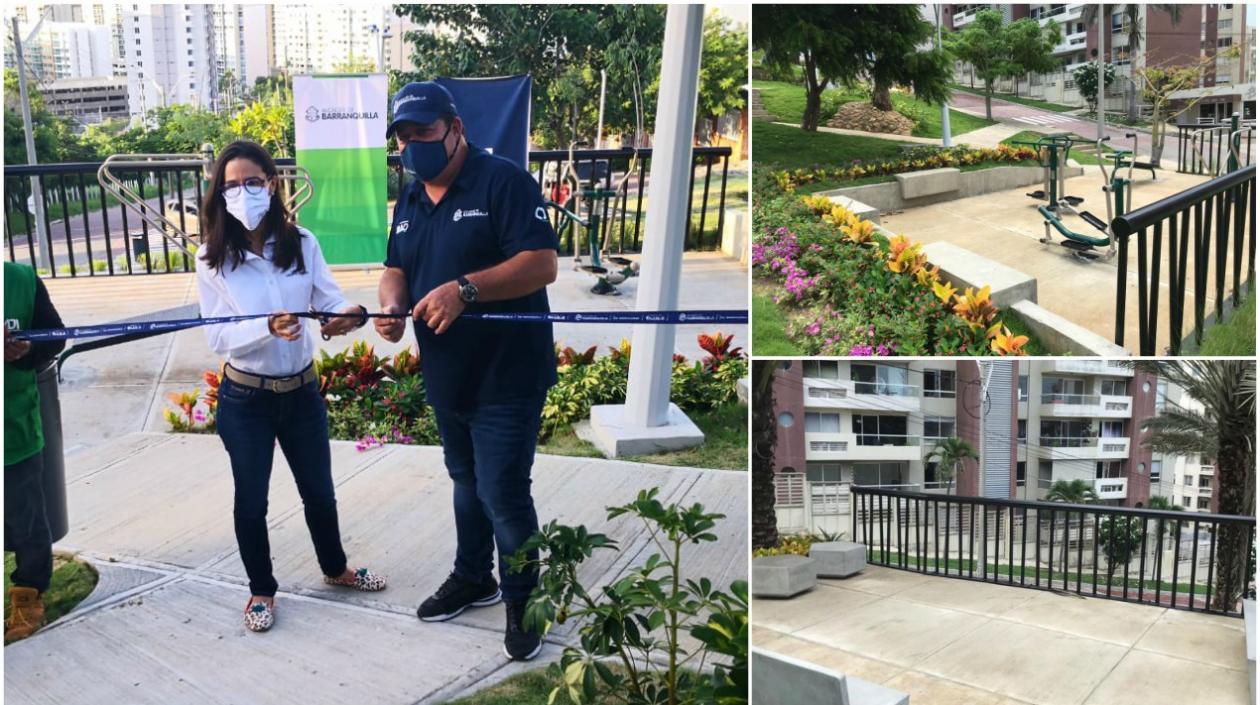 Parque Boulevard Transversal 44 en el barrio Miramar fue inaugurado este miércoles.