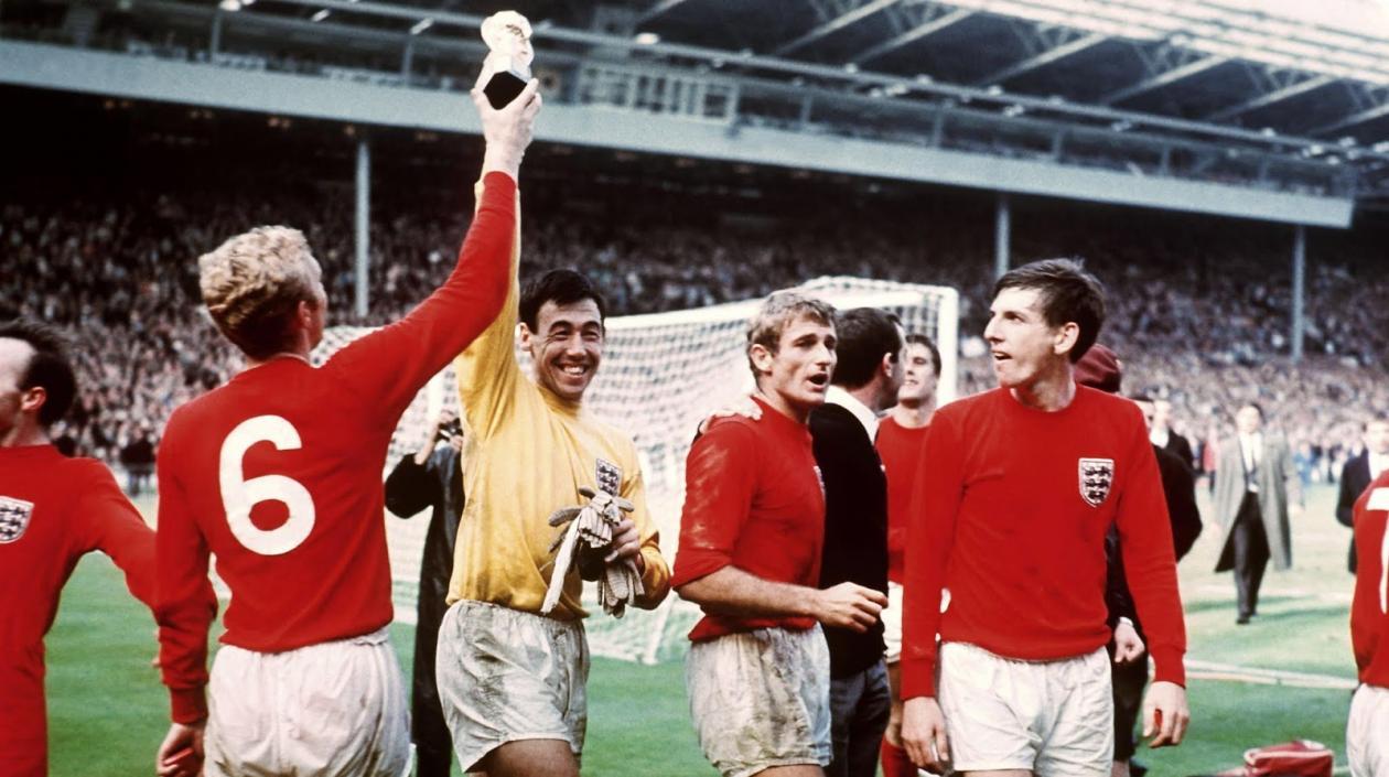 Jugadores de la Selección Inglaterra de 1966. 