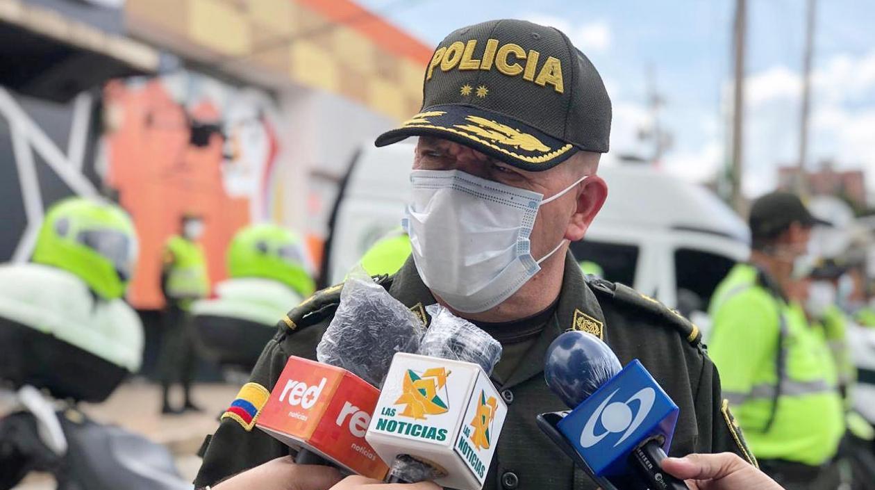 General Ricardo Alarcón, comandante de la Policía Metropolitana de Barranquilla.