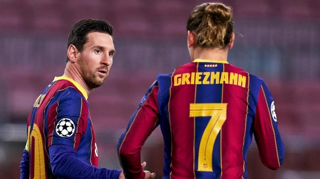 Lionel Messi y Antoine Griezmann. 