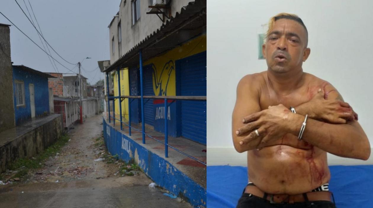 Los hechos ocurrieron al fondo de esta cuadra y en la foto está el presunto homicida, Fernando Rafael Castro Posada.