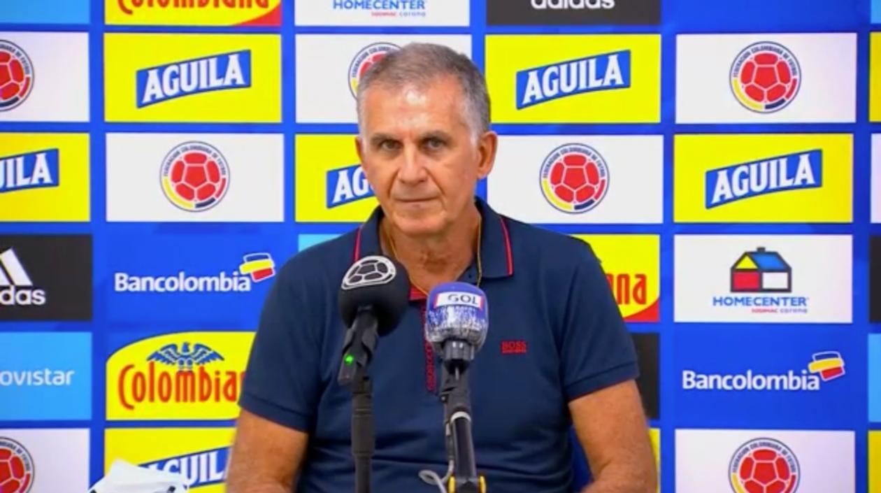 El portugués Carlos Queiroz, técnico de la Selección Colombia
