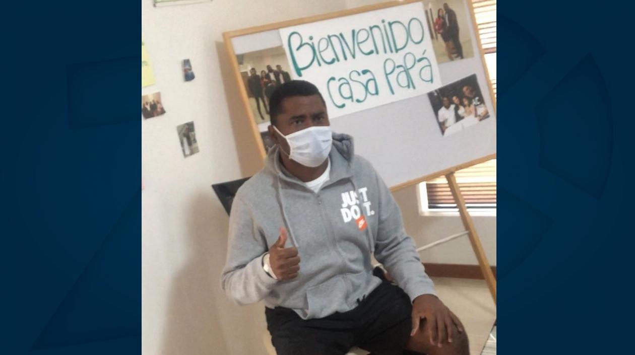 Así fue recibido en su hogar Hubert Bodhert. 