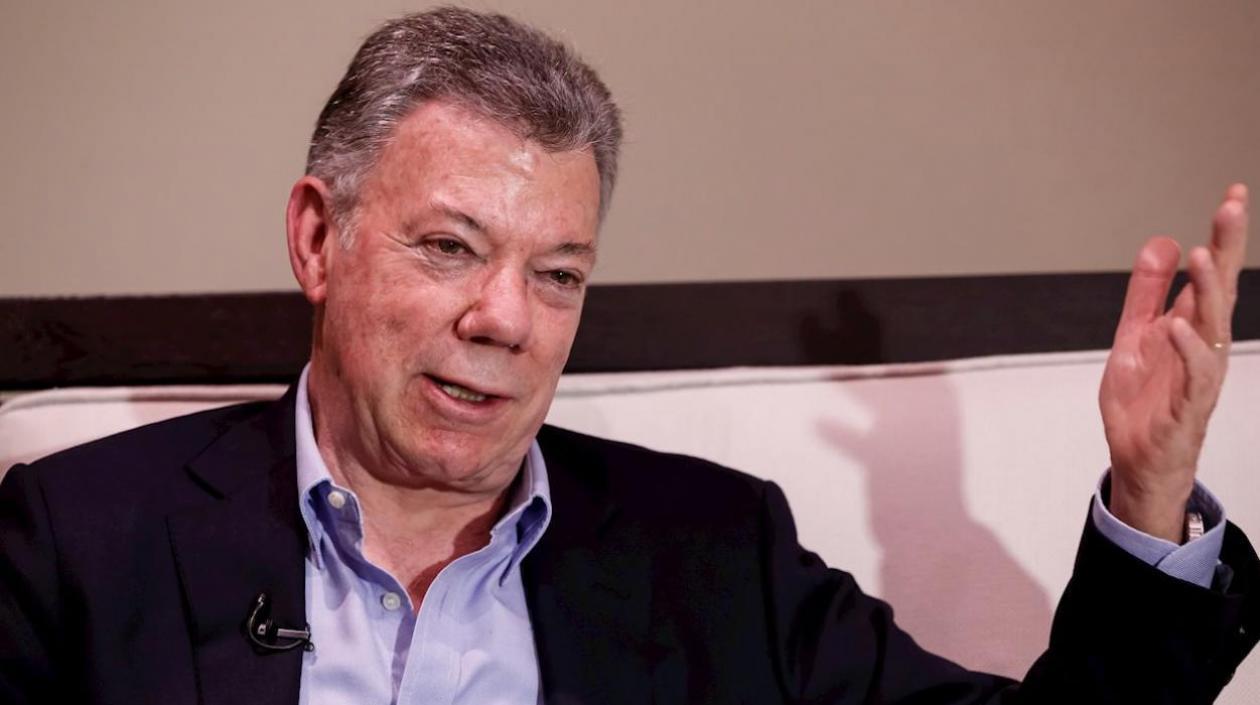 El expresidente Juan Manuel Santos.