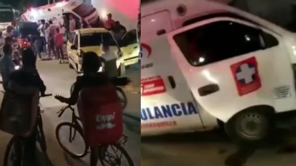 Imágenes del aparatoso accidente en Villa Katanga. 