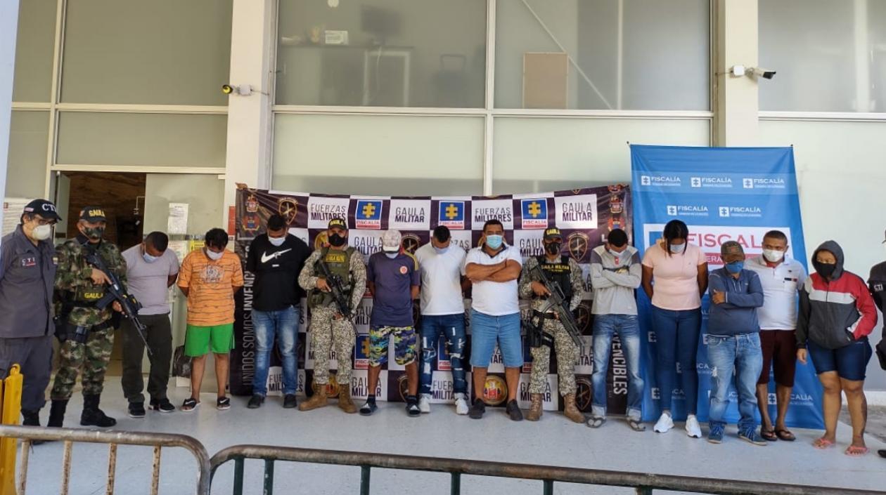 Los capturados fueron conducidos a la URI, en Barranquilla. 