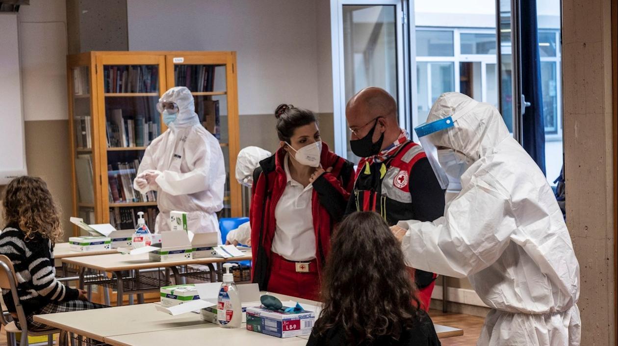 Laboratorio en Italia.