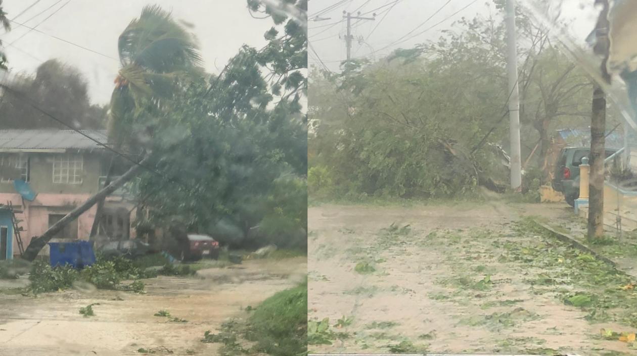 Imágenes de los daños provocados por Iota.