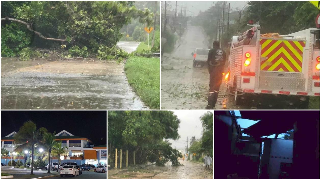 Imágenes del paso de Iota por el archipiélago de San Andrés, Providencia y Santa Catalina. 