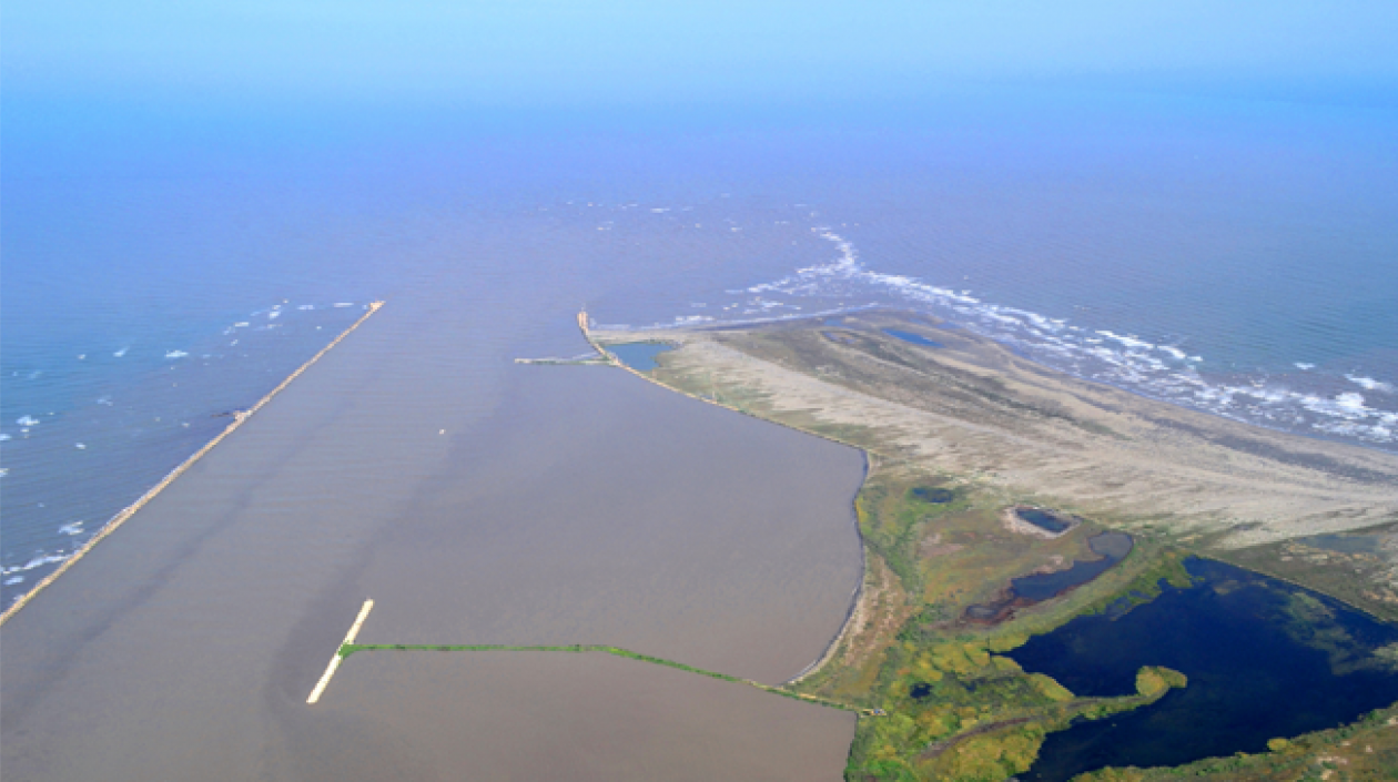 Canal de acceso al Puerto de Barranquilla.