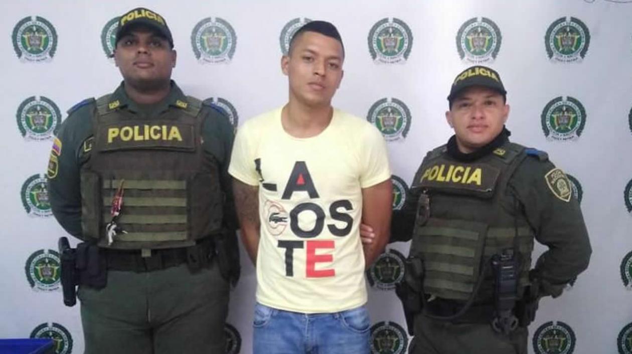 Osman Blanco Finamore cuando fue capturado en agosto del 2019.