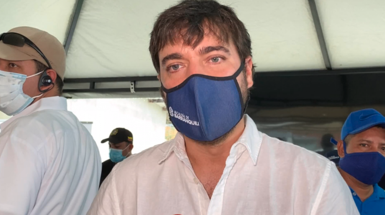 El Alcalde de Barranquilla, Jaime Pumarejo.