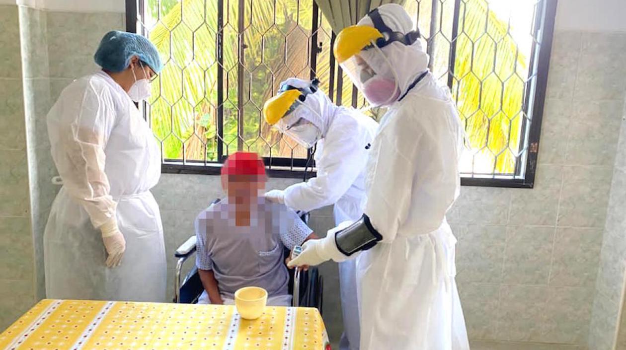 Atención de la Secretaría de Salud en el Hogar Geriátrico.