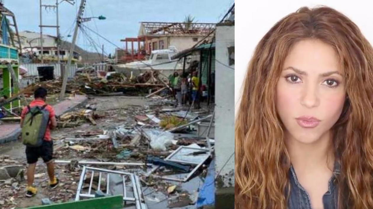 Los estragos en Providencia y Shakira.