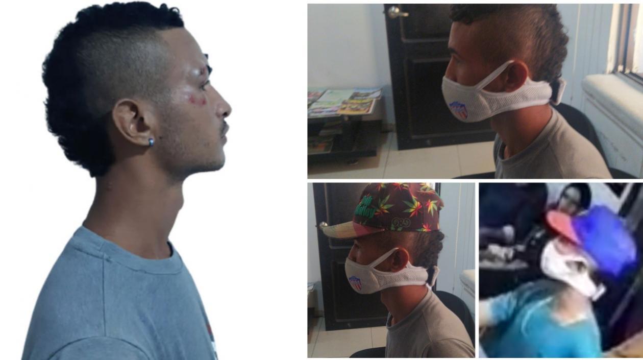 John William Jiménez Ospino, capturado.