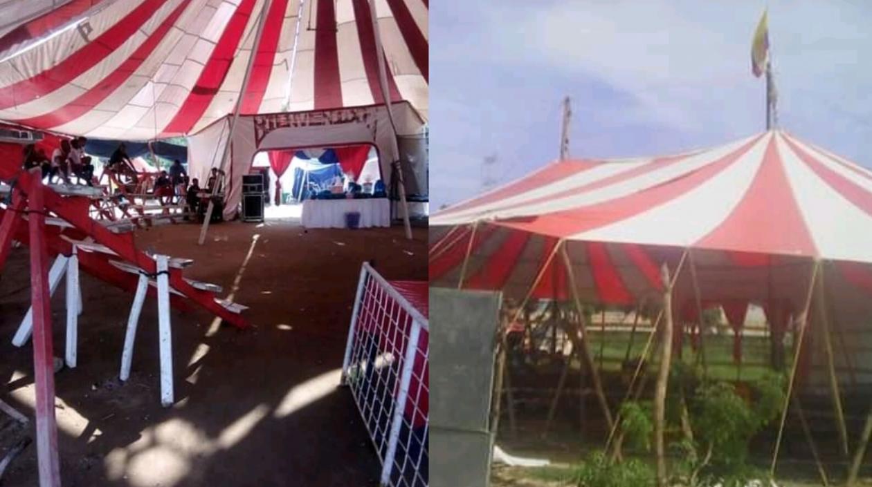 Imágenes del Circo del Sol de la familia Pérez.