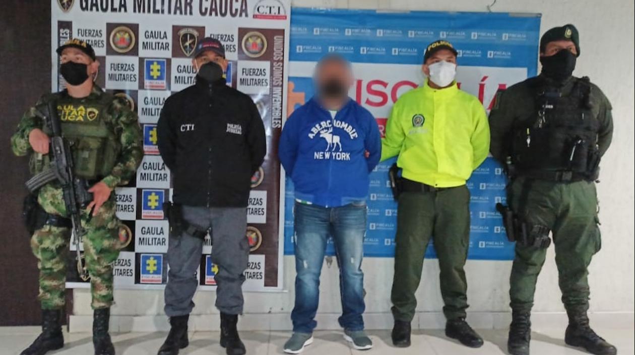 Este hombre será presentado ante un juez en Popayán.