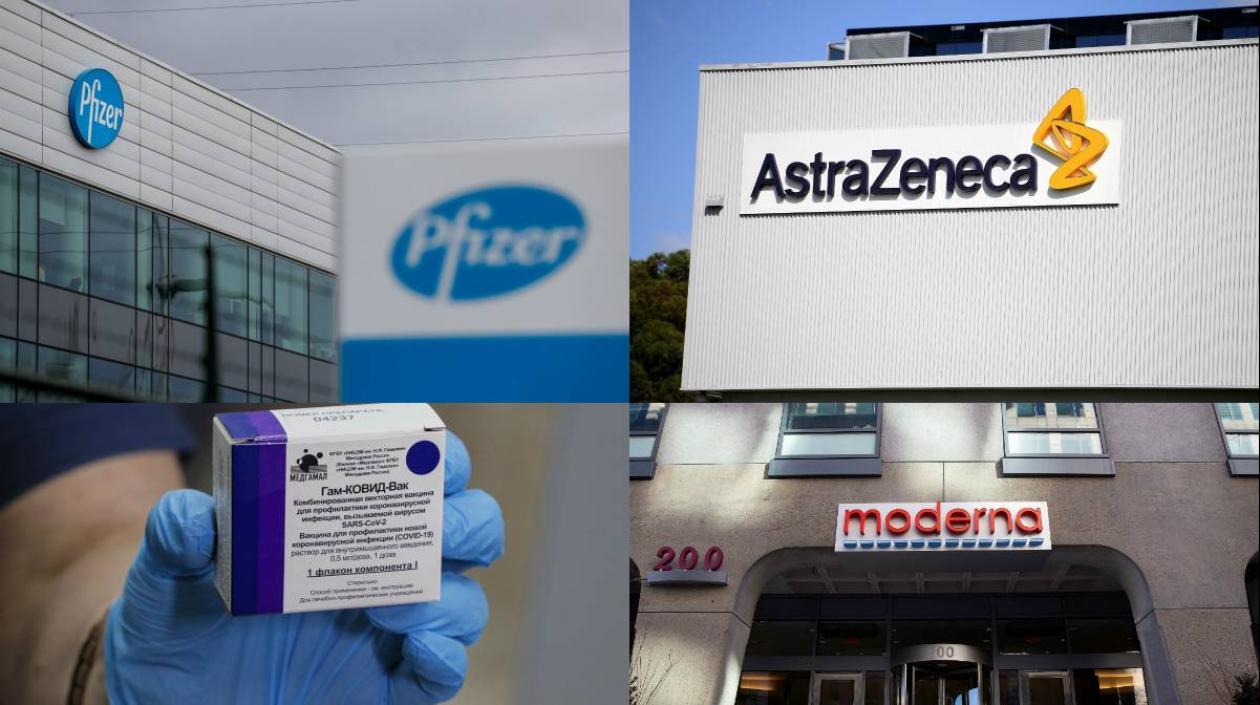 Las cuatro vacunas contra el Covid más adelantadas.