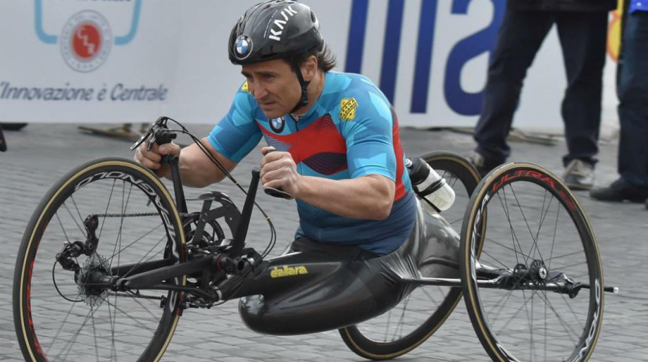 El italiano Alex Zanardi, atleta paralímpico. 
