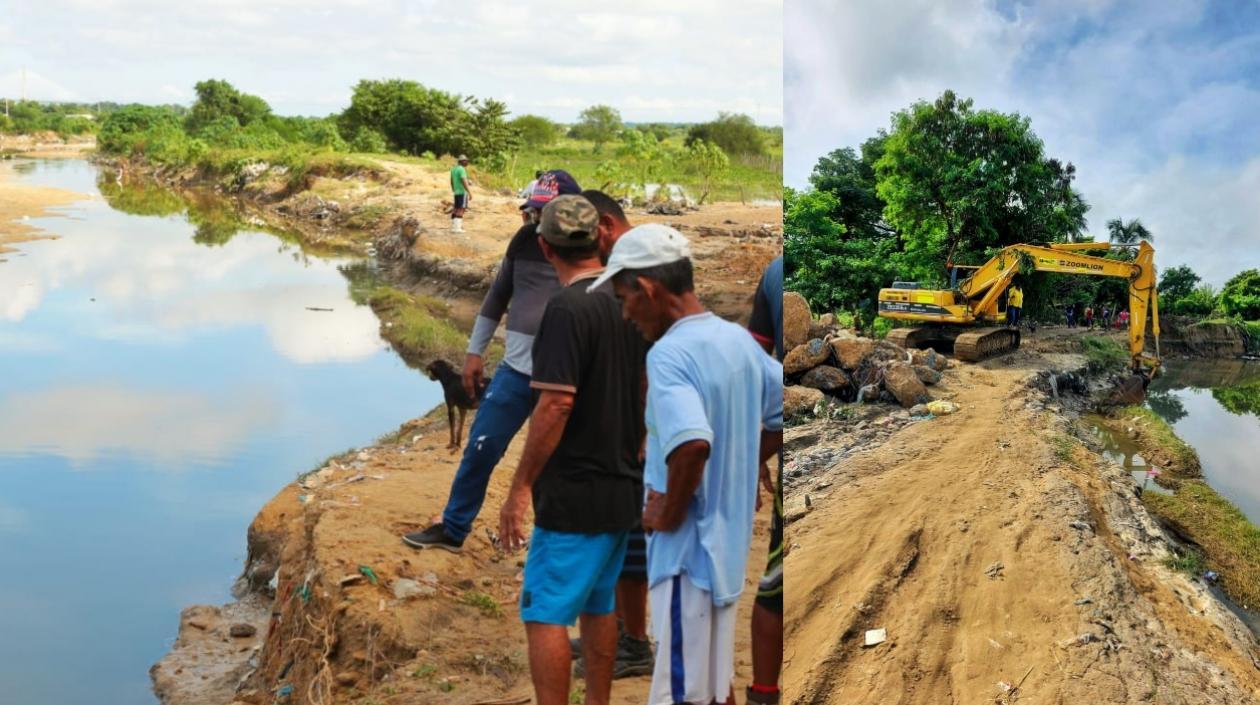 Labores en el arroyo El Platanal. 