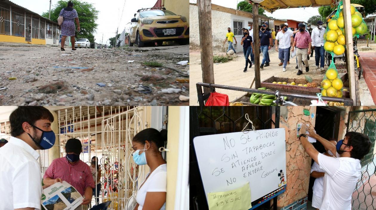 La visita del Alcalde de Barranquilla, Jaime Pumarejo.