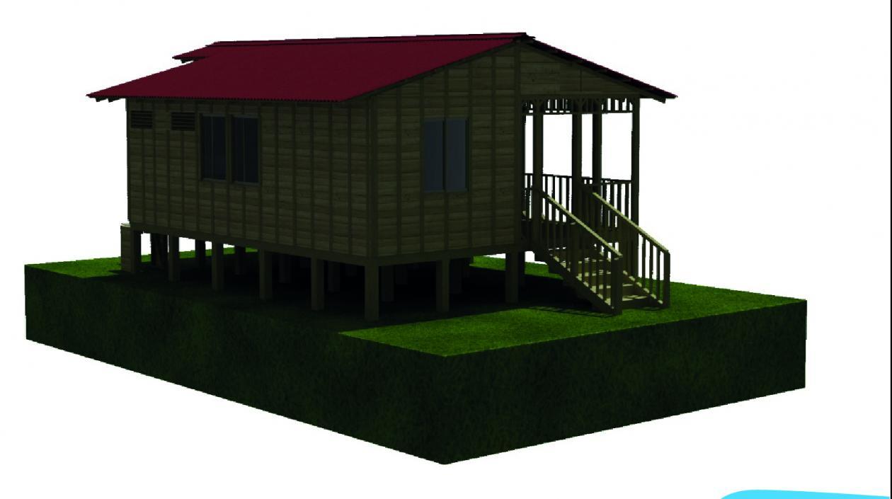 Modelo de casas que la Organización Ardila Lülle.