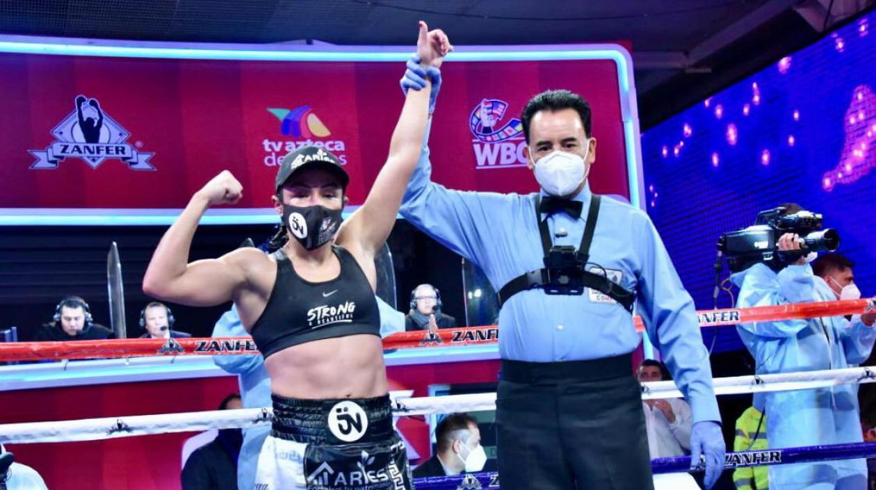 Jackie Navas, boxeadora mexicana. 