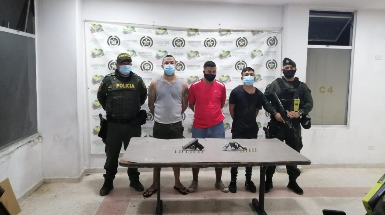 Los tres imputados por el crimen de la mujer fueron capturados tras una persecución de la Policía. 