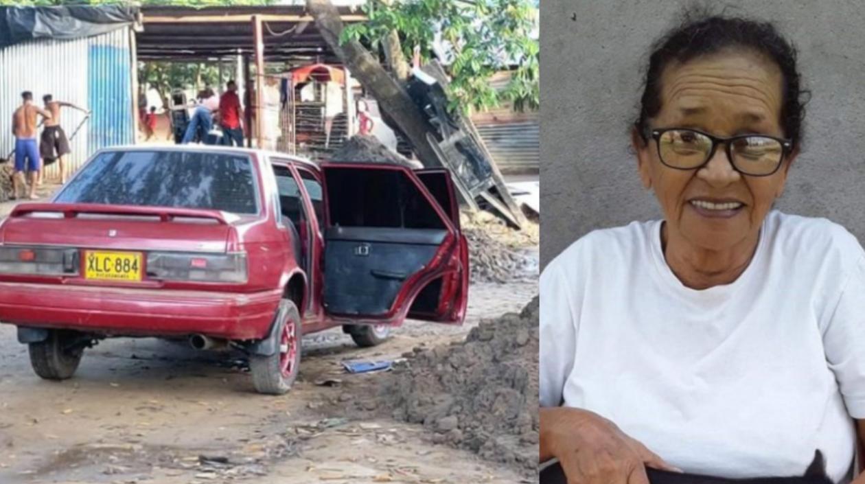 El vehículo en el que se los llevaron.