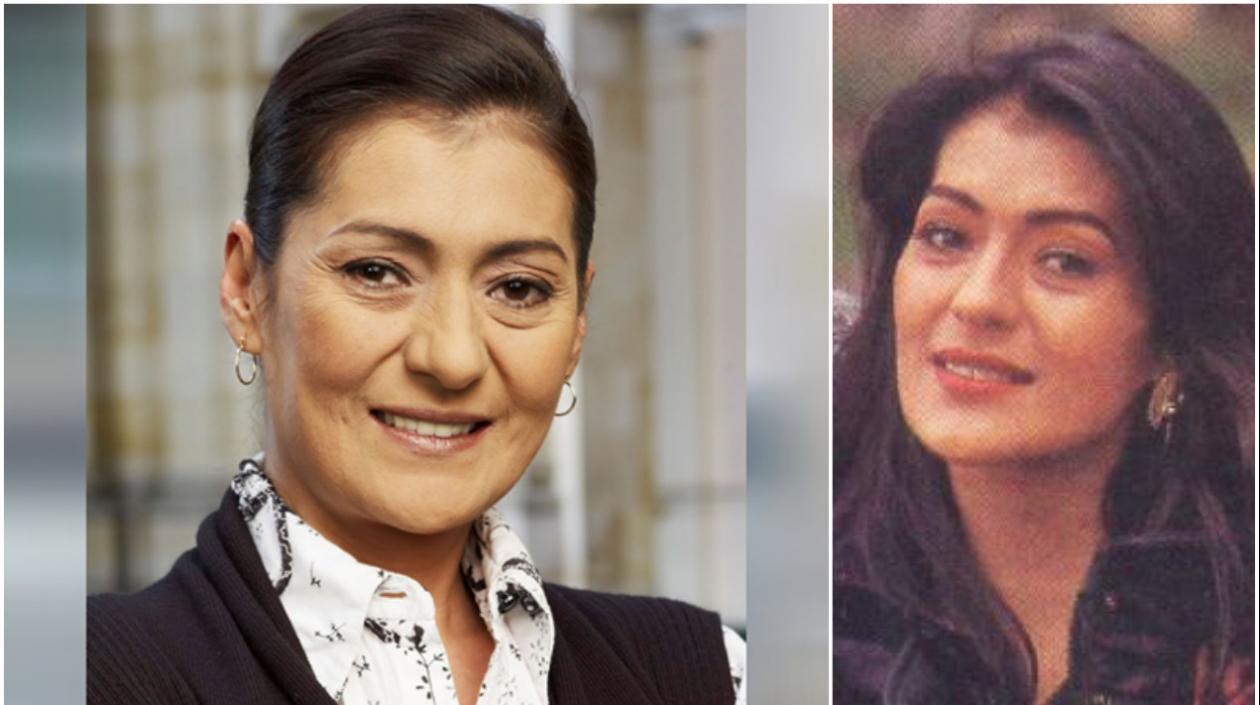 María Eugenia Parra, actriz fallecida. A la derecha cuando interpretó La Pantera.