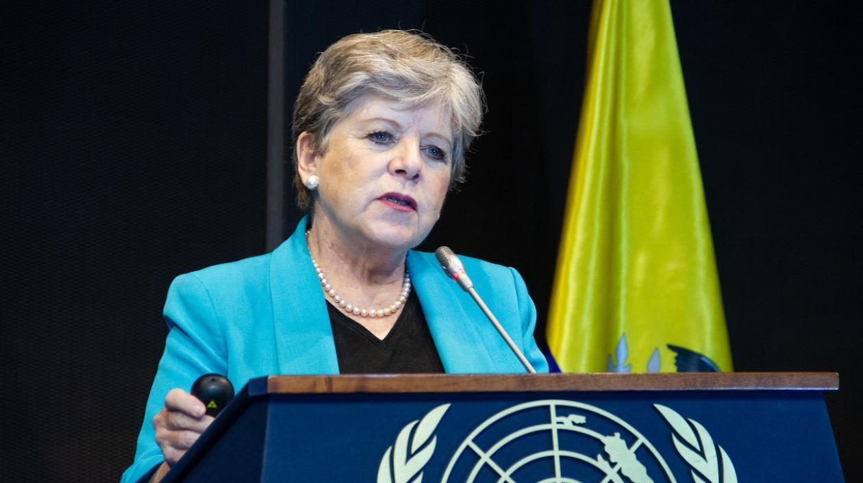 La secretaria ejecutiva de la Cepal, Alicia Bárcena. 