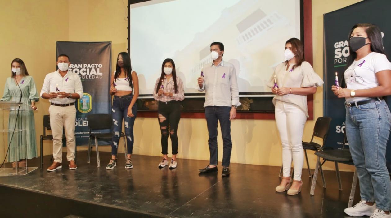 Evento para conmemorar el Día Internacional de la Eliminación de la Violencia contra la Mujer, en Soledad. 