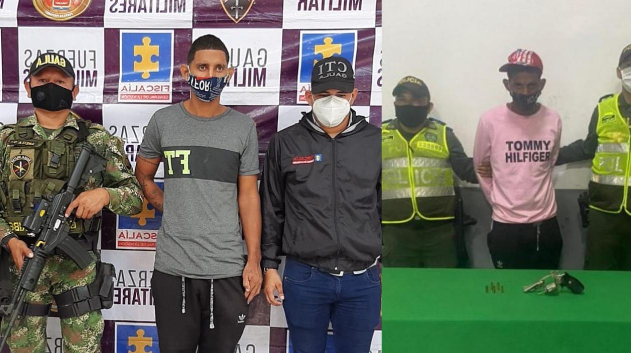 Bladimir Pérez Valle cuando fue capturado por extorsión y cuando lo privaron de su libertad por hurto. 