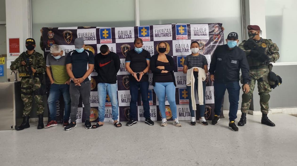 Los capturados fueron conducidos a la URI de la Fiscalía.