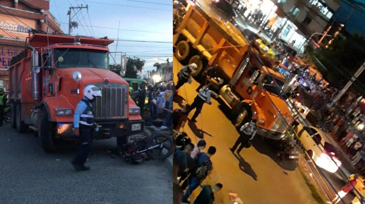 Aspecto del accidente.