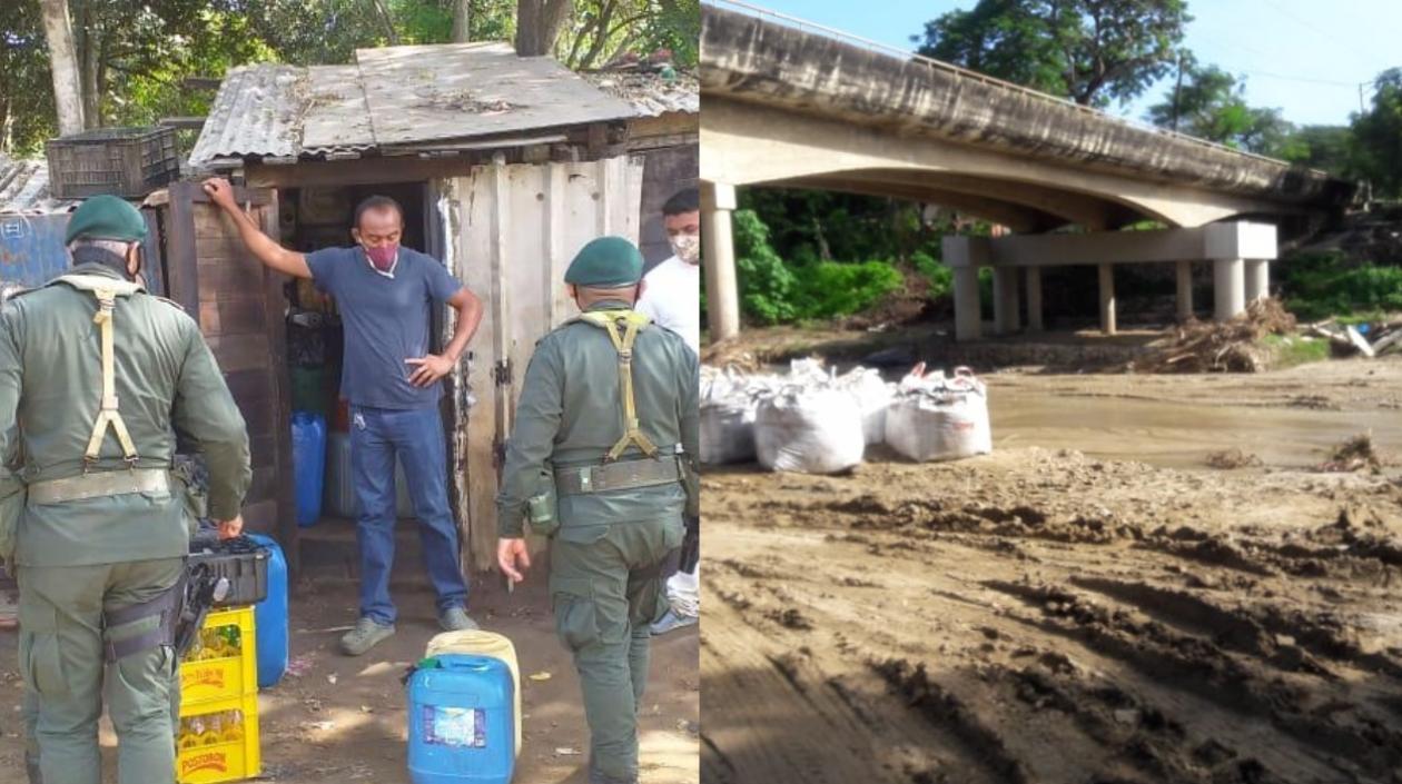 Imágenes de los dos operativos.