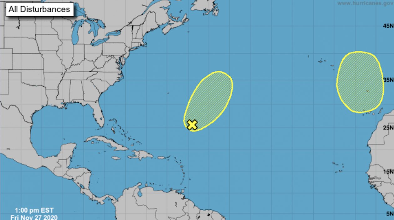 Estos son los dos puntos de formación de la tormenta.