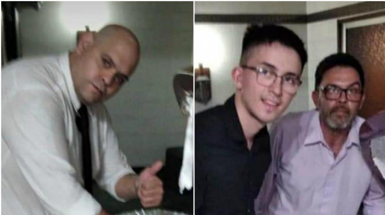 Las fotos que se tomaron los tres empleados.