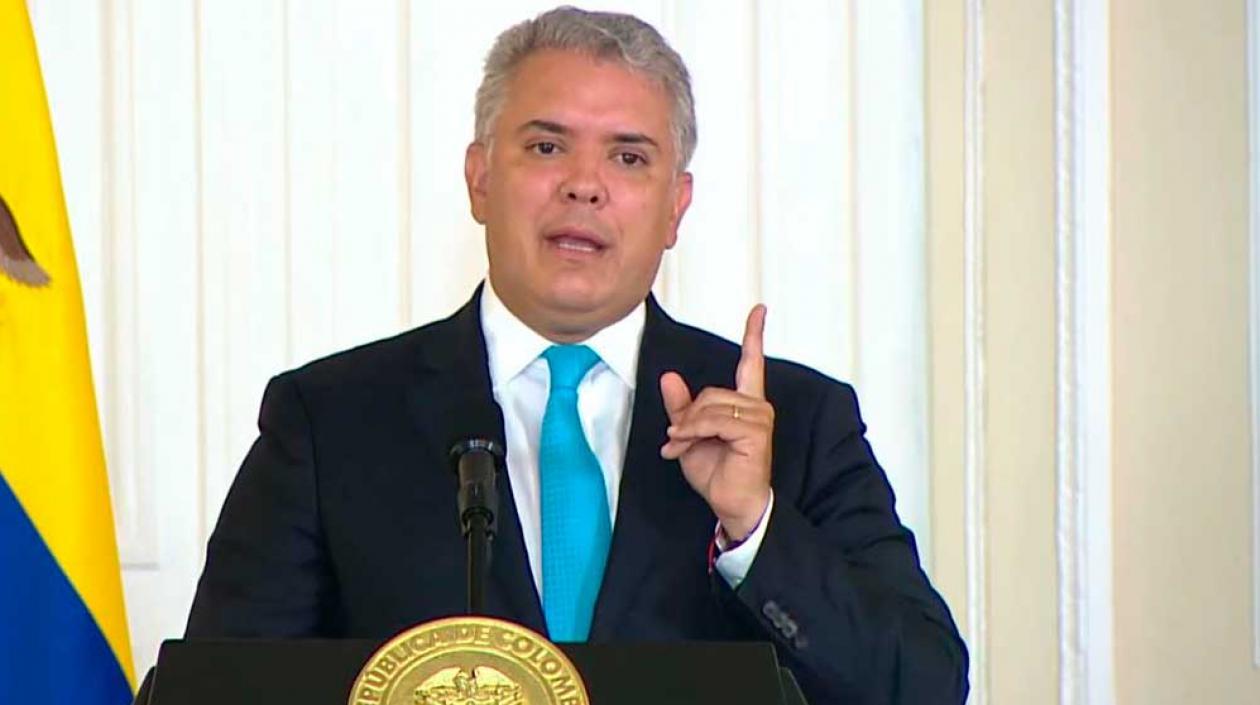 El Presidente de la República, Iván Duque.